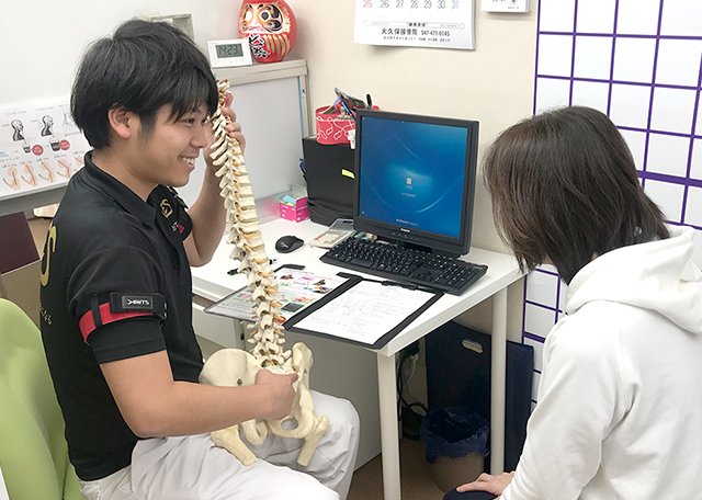 説明中の写真